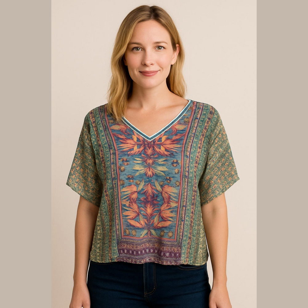 Nanette Lepore Floral Blouse Medium